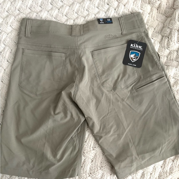 NWT Kühl Renegade 10" Inseam Shorts - Size 32 - Light Khaki/Taupe - Picture 3 of 5